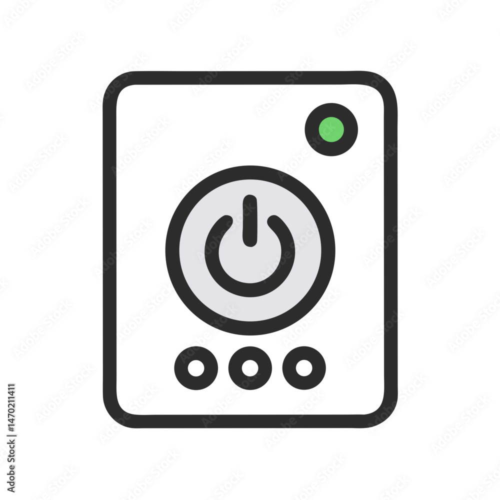 Power Button Icon – Audio Device Control and Activation Symbol Power Button Icon – Audio Device Control and Activation Symbol