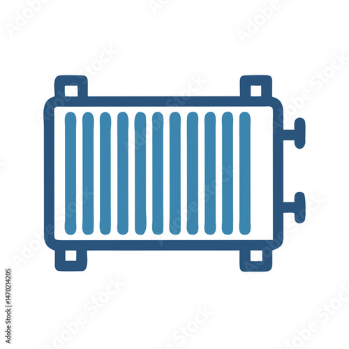Radiator Icon – Engine Cooling System Symbol