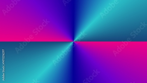 Vibrant gradient quadrants radiating from center