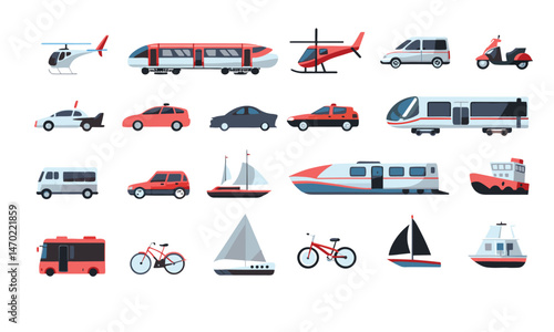 Transport set icons