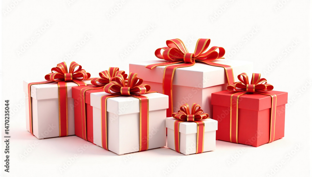 Obraz premium red gift box