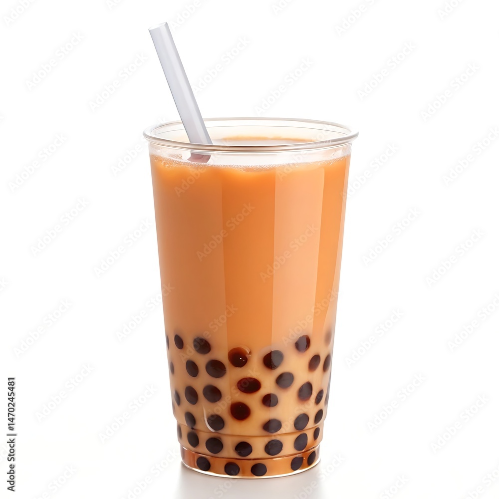 Deliciously Refreshing Bubble Tea in a Disposable Cup Deliciously Refreshing Bubble Tea in a Disposable Cup