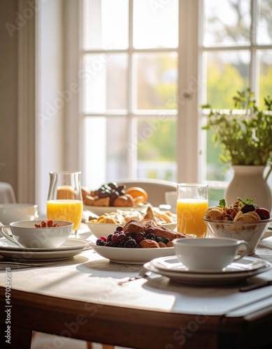 Wallpaper Mural Delicious and healthy breakfast at home Torontodigital.ca