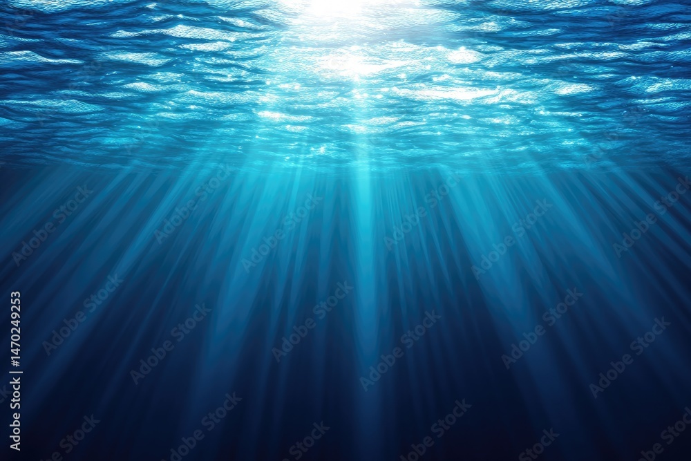 Obraz premium Underwater Sunlight Rays
