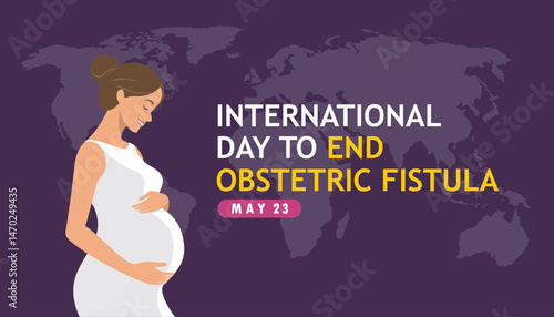 international day to end obstetric fistula vector concept design
