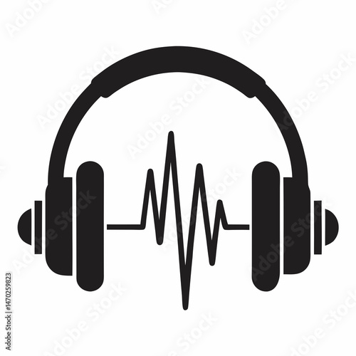 vector headphones icon
