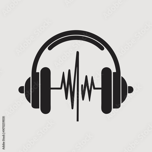 vector headphones icon