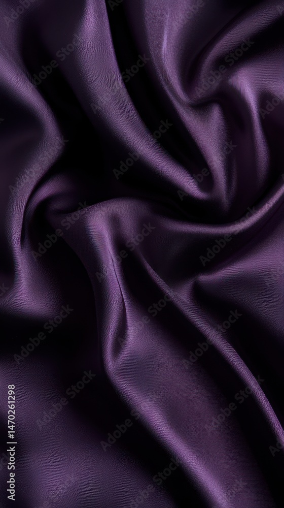 Fototapeta premium Opulent Purple Satin Texture with Liquid-Like Light