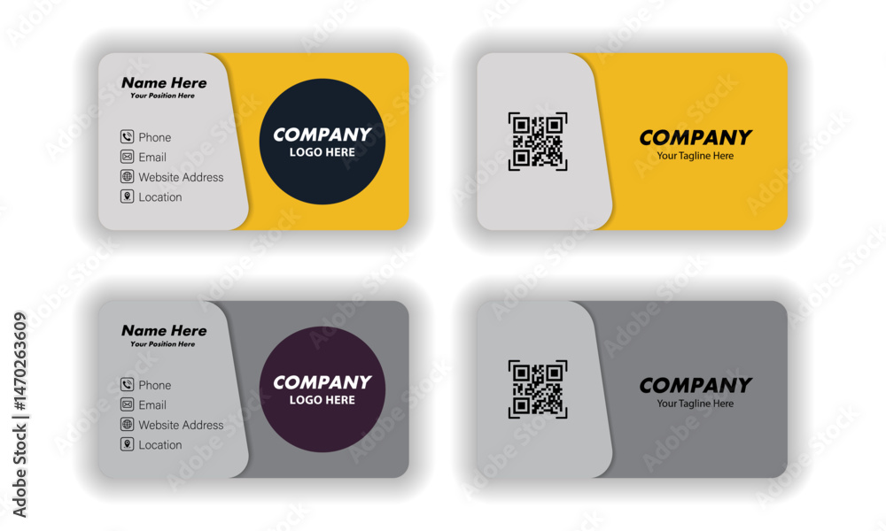 Fototapeta premium Modern and professional business card template