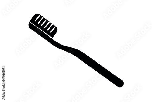 toothbrush icon with toothpaste