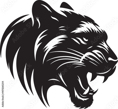 Wallpaper Mural silhouette panthers vector Torontodigital.ca