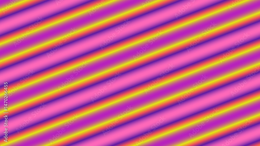 Diagonal gradient stripes in pink, purple, and yellow Diagonal gradient stripes in pink, purple, and yellow