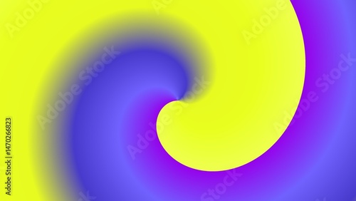 Wallpaper Mural Abstract swirling vortex of yellow, purple, and blue hues Torontodigital.ca