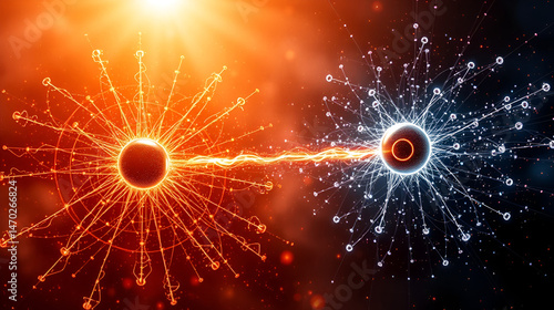 Representation of strong nuclear force between protons and neutrons