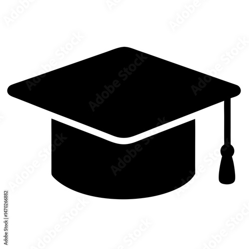 Illustration of a graduation cap symbolizing academic achievement and educational success