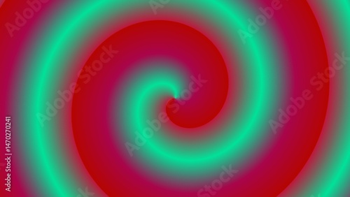 Hypnotic swirling vortex of crimson and teal gradients