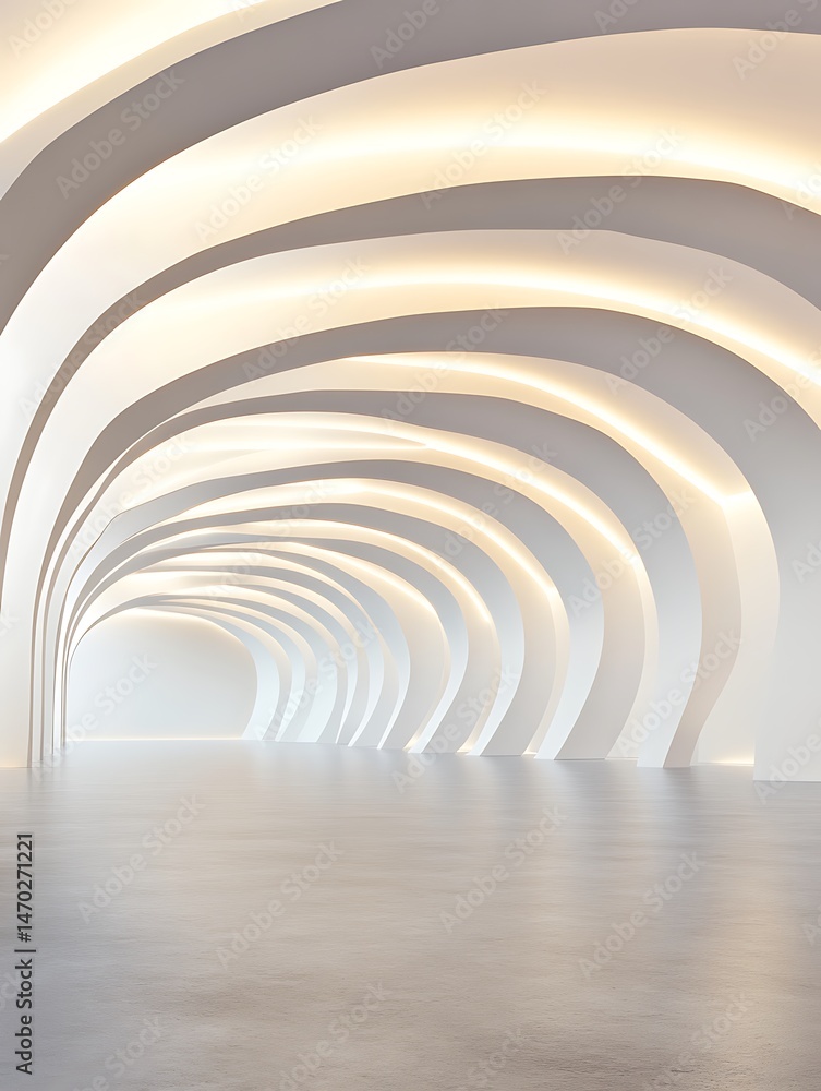 Obraz premium 光と曲線の交響曲