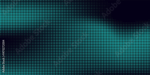 Generative real time art. Screen media technology. Code, digital creative. Coding abstract video trippy. Mesh LCD display. Array from dots. Scale size different hole space.