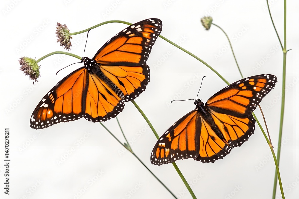 Fototapeta premium butterfly on a flower