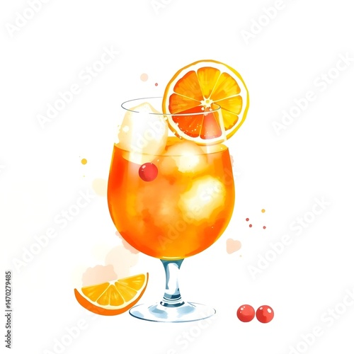 orange juice in glass