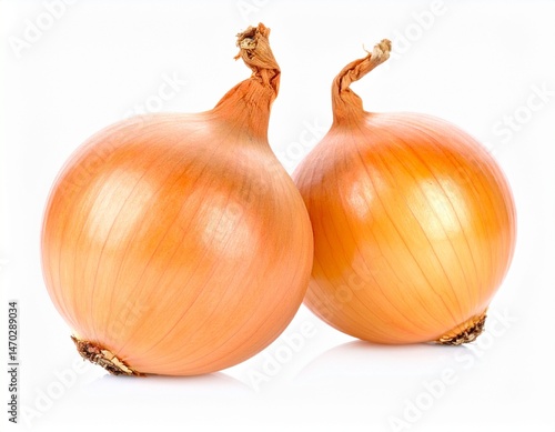 Wallpaper Mural two onions on a white background Torontodigital.ca