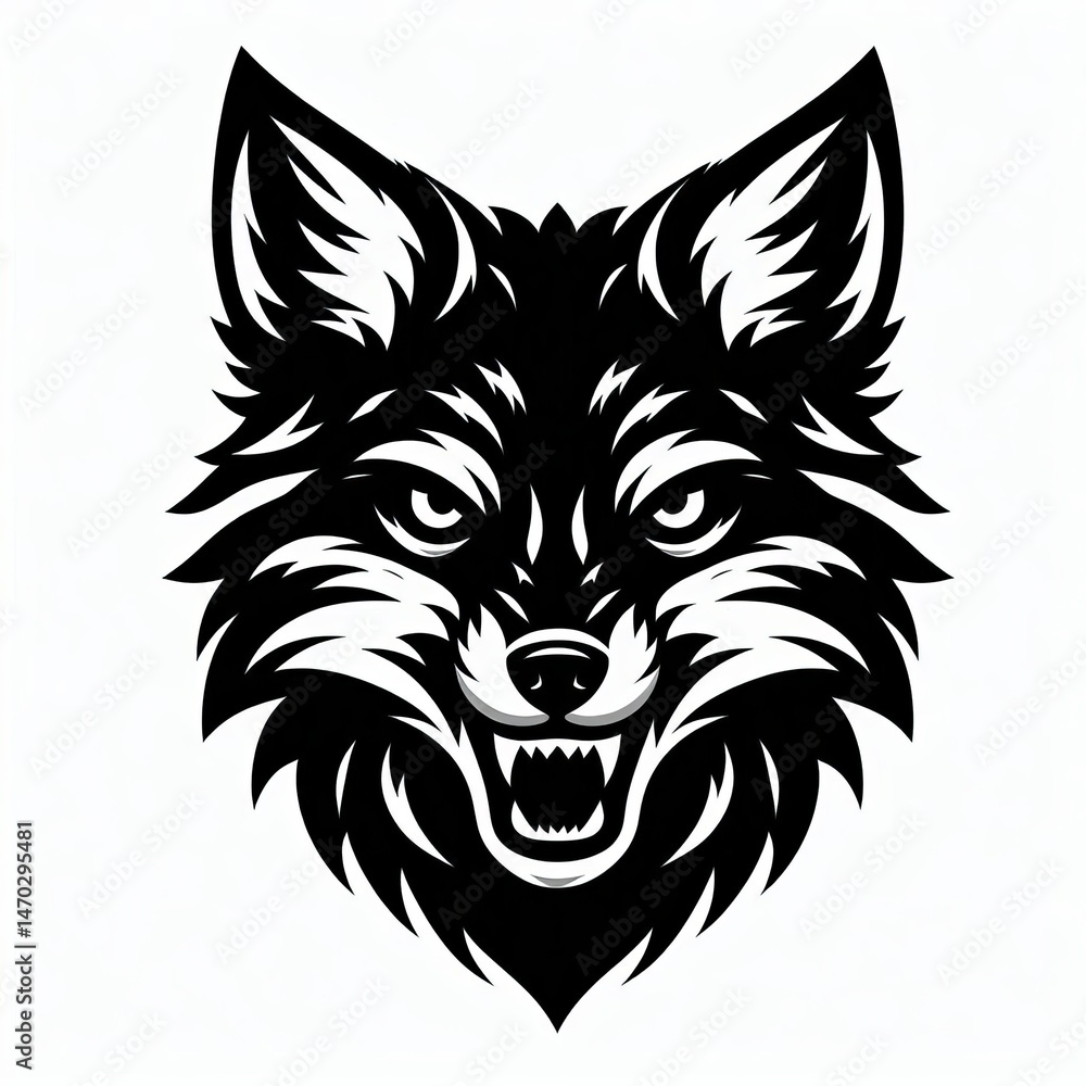 Fototapeta premium Fox Silhouette