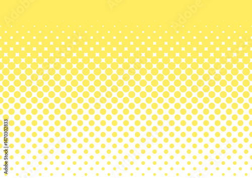 黄色のカラーハーフトーン	
