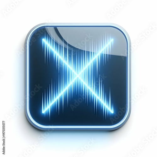 X-ray image 3D icon isolated on white background representing medical imaging and diagnosis  