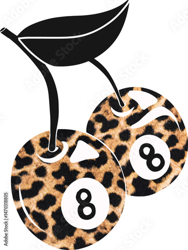 8 Ball Cherry illustration PNG