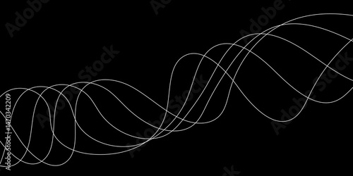 Abstract background with a glowing abstract waves. Abstract wave element for design. Digital frequency track equalizer, Futuristic background design. Light painting photography.