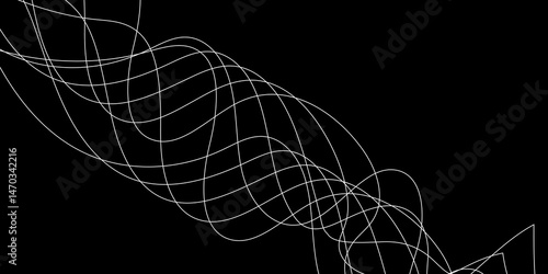 Abstract background with a glowing abstract waves. Abstract wave element for design. Digital frequency track equalizer, Futuristic background design. Light painting photography.