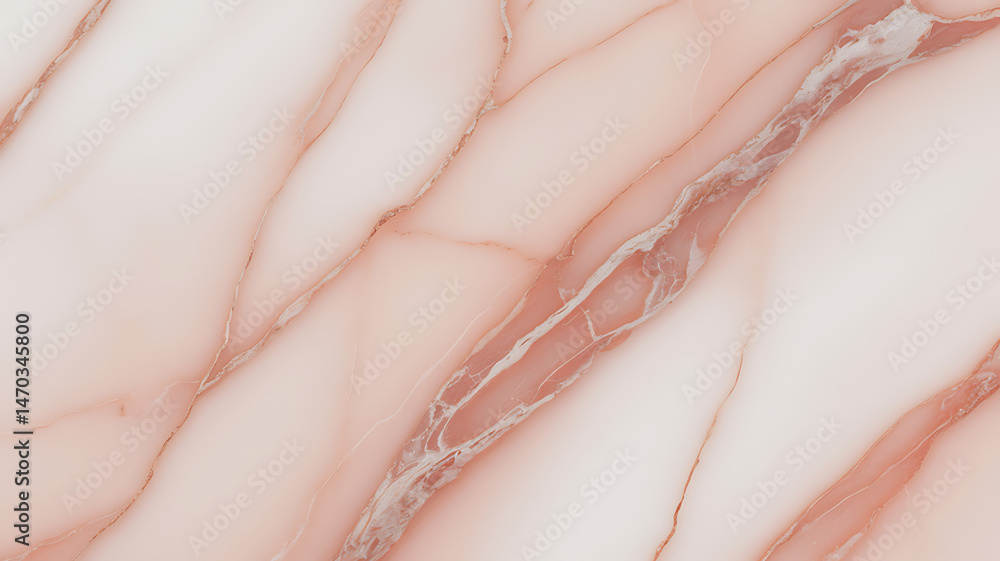 Fototapeta premium Elegant Blush Pink Marble Texture Background with Delicate Veining