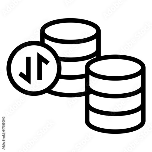 crypto currency vector icon