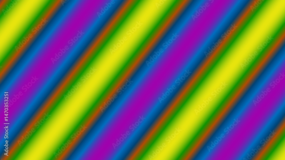 Obraz premium Diagonal stripes of vibrant rainbow gradient