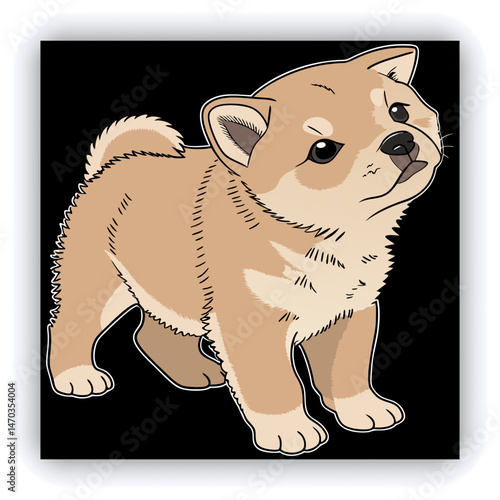 Cute dog breeds. Cartoon puppies and doggy pet. Funny friendly animals characters. Happy corgi, doberman, dalmatian, pug, dachshund. Flat puppy vector set
