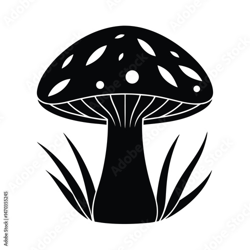 vector illustration of mushroom