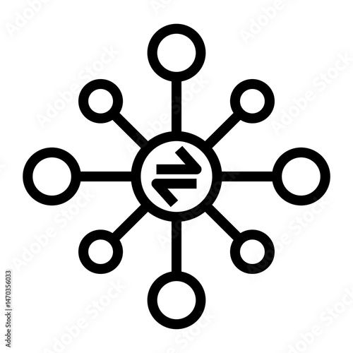 DECENTRALIZED VECTOR ICON
