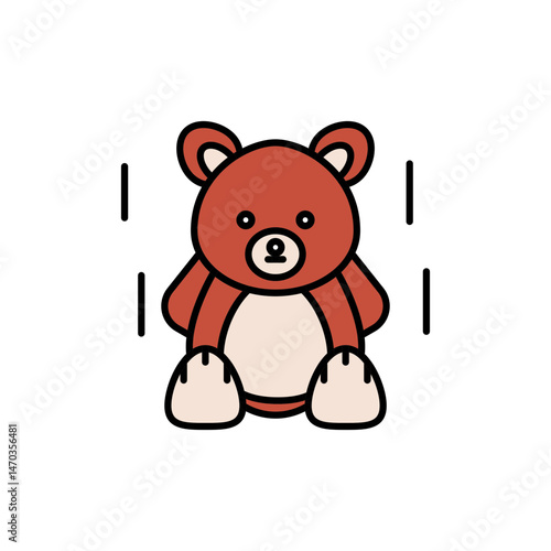 Teddy Bear Icon for Iconic Childhood Toy.