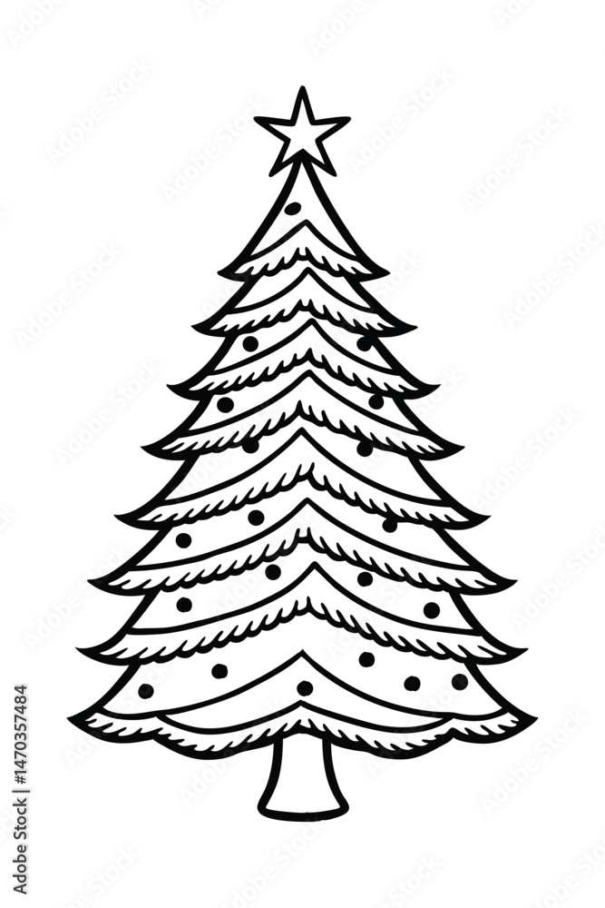 Fototapeta premium christmas tree vector