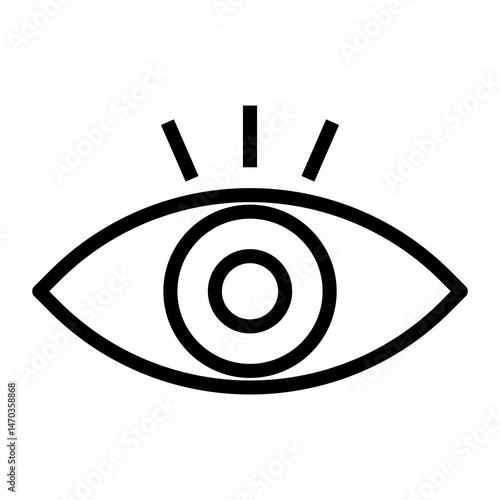 VISIBILITY VECTOR ICON