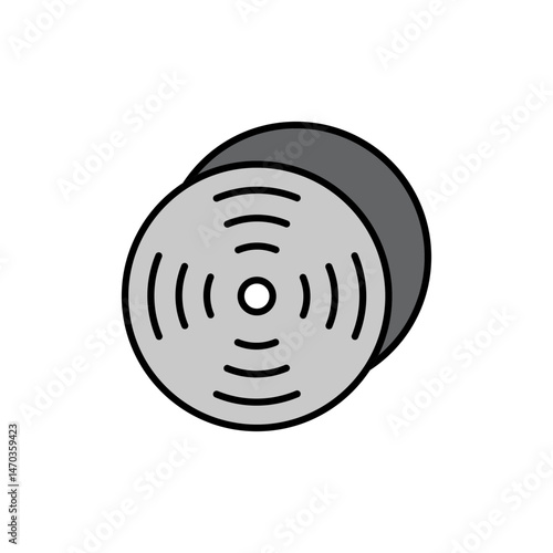Vinyl Record Icon for Classic Music.