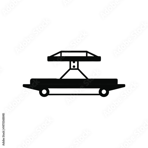 antigravity lift platform black silhouette
