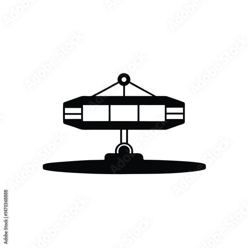 antigravity lift platform black silhouette