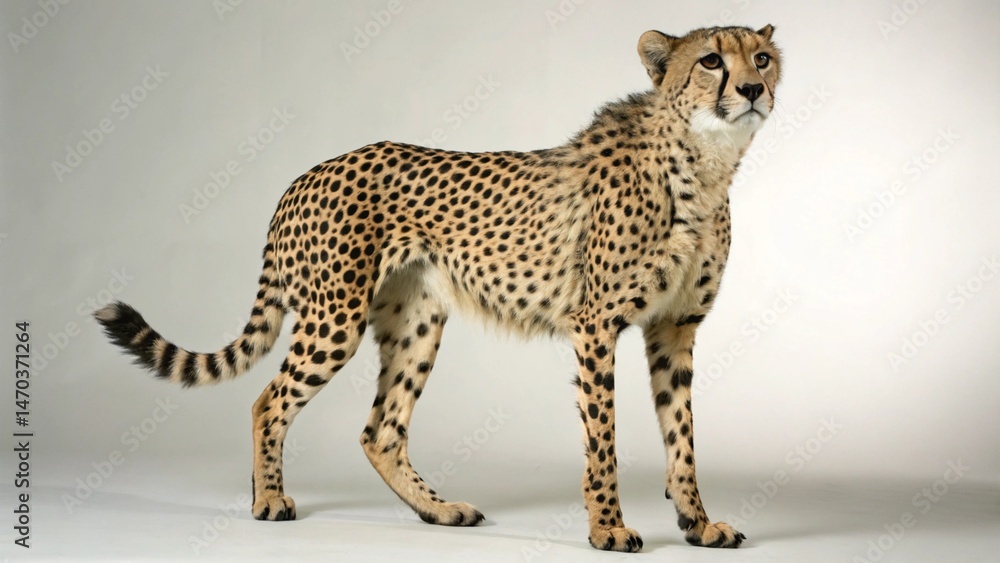 Fototapeta premium Cheetah on studio background 