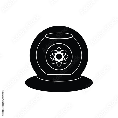 plasma reactor core black silhouette