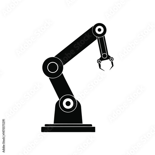 robotic surgery arm black silhouette