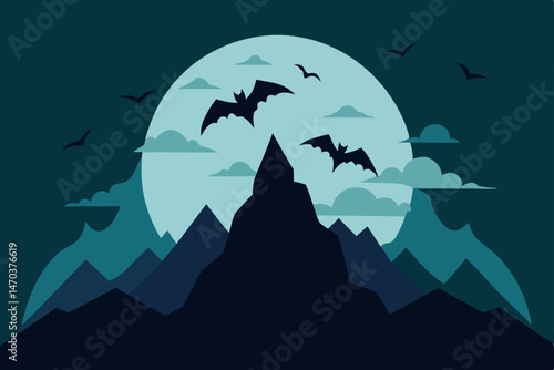 vector illustration of a halloween background