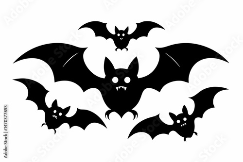 halloween bat and bats