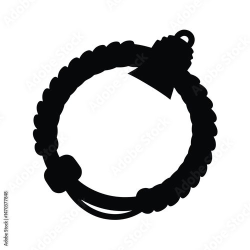 survival bracelet black silhouette