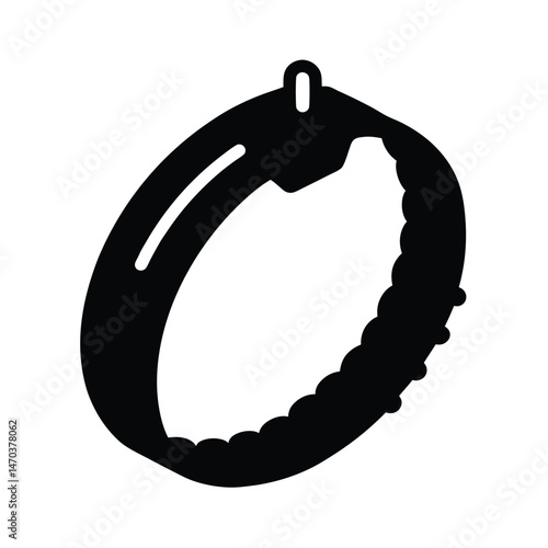 survival bracelet black silhouette